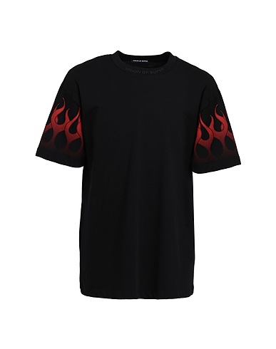 VISION OF SUPER T-Shirt Schwarz 100% Baumwolle
