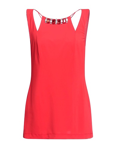 CAMILLA  Milano Top Red 76% Acrylic, 19% Polyamide, 5% Elastane