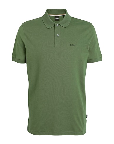 BOSS Polo shirt Green 100% Cotton