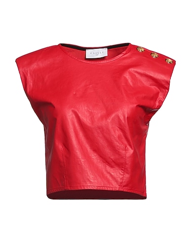 GAëLLE Paris Crop top Red 100% Polyurethane