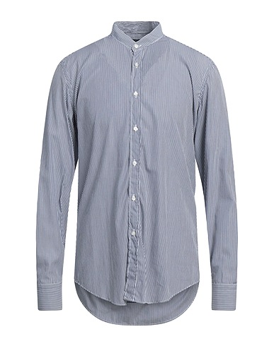 LIU •JO MAN Shirts Midnight blue 100% Cotton