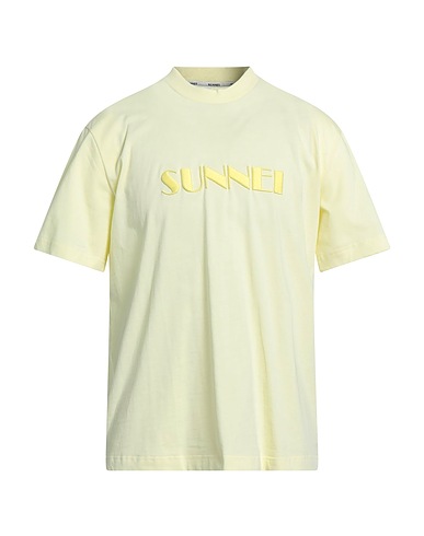 SUNNEI T-shirt Giallo pastello 100% Cotone