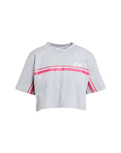 GCDS Crop top Grigio chiaro 100% Cotone