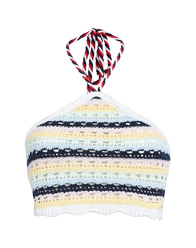 TOMMY JEANS Top Pastel yellow 100% Cotton