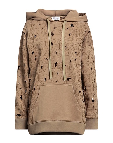 REDValentino Felpa Khaki 87% Cotone, 13% Poliestere, Elastan