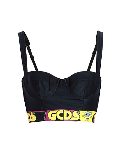 GCDS Bustier Black 80% Polyamide, 20% Elastane