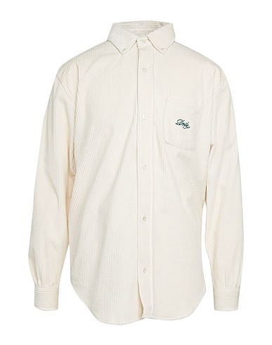 DRÔLE DE MONSIEUR Shirts Ivory 98% Cotton, 2% Elastane