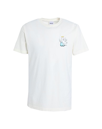 RIPNDIP T-shirt In The Clouds Tee
 Ivory 100% Cotton