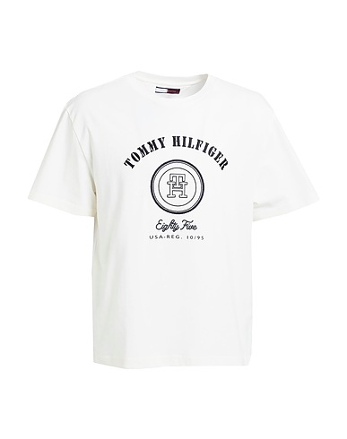HILFIGER COLLECTION T-shirt Ivory 100% Cotton