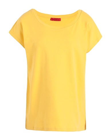 MAX&Co. Basic T-Shirt MALDIVE1
 Yellow 100% Organic cotton