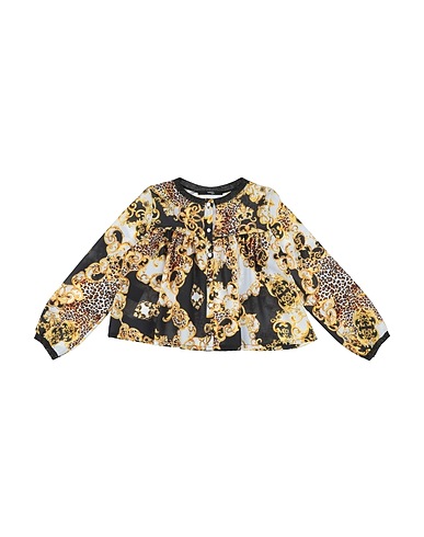 RELISH Patterned shirts & blouses Black 96% Polyester, 4% Elastane