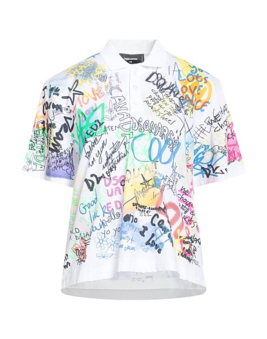 DSQUARED2 Polo shirt White 100% Cotton