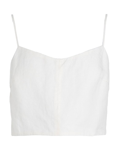 MAX&Co. Camisole Panna 100% Lino