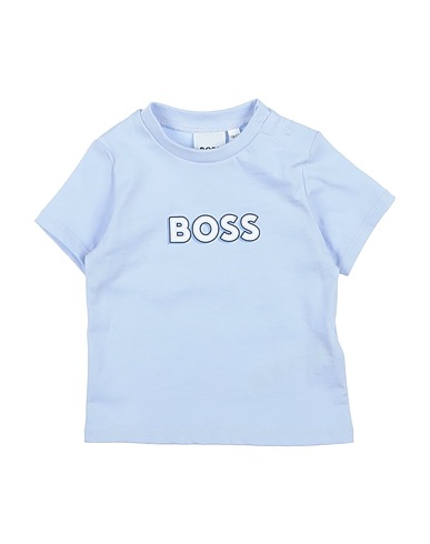 BOSS T-shirt Celeste 100% Cotone, Elastan