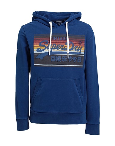 SUPERDRY Φούτερ Μπλε 78% Βαμβάκι, 22% Πολυεστέρας