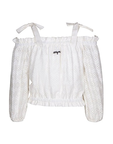 MSGM Top Bianco Cotone