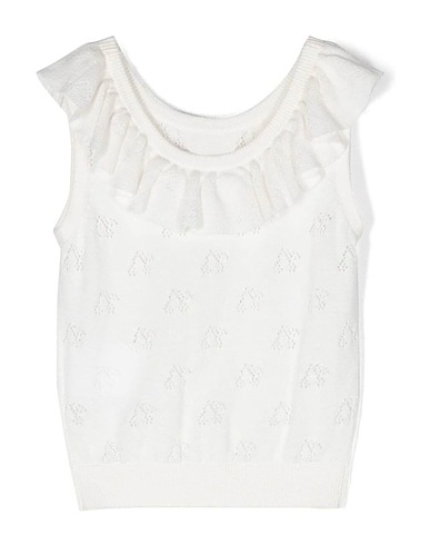 BONPOINT Top Bianco Cotone biologico