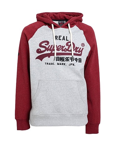 SUPERDRY Φούτερ Μπορντό 56% Βαμβάκι, 44% Πολυεστέρας