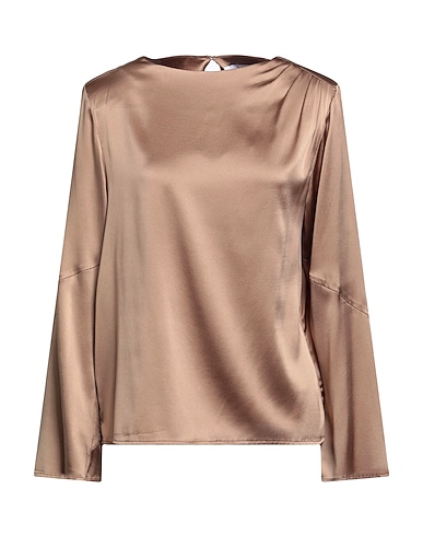 EMMA & GAIA Top Nocciola 93% Seta, 7% Elastan