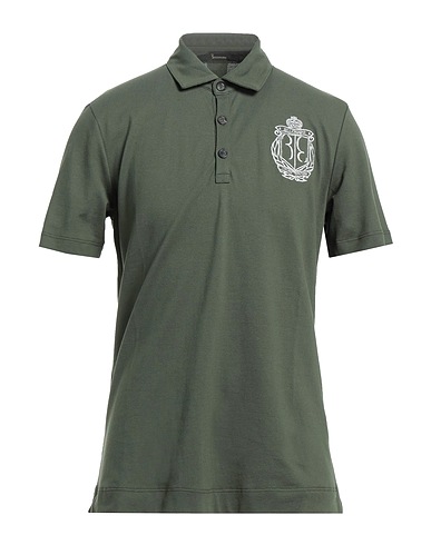 BILLIONAIRE Polo shirt Military green 100% Cotton