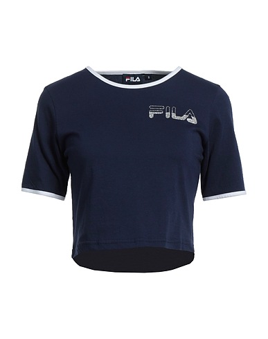 FILA Crop top Navy blue 100% Cotton