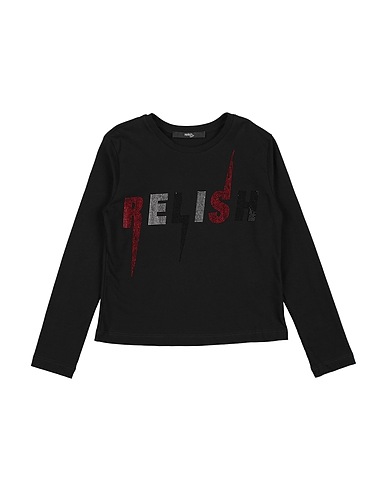 RELISH T-shirt Nero 100% Cotone