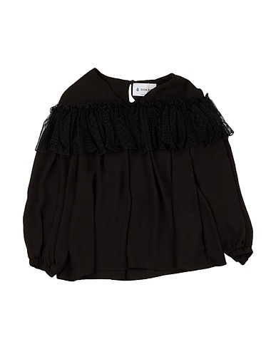 DONDUP Top Black 100% Polyester, Polyamide