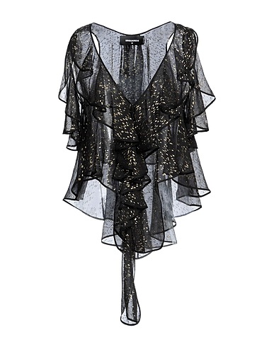 DSQUARED2 Evening top Black 82% Silk, 18% Polyester
