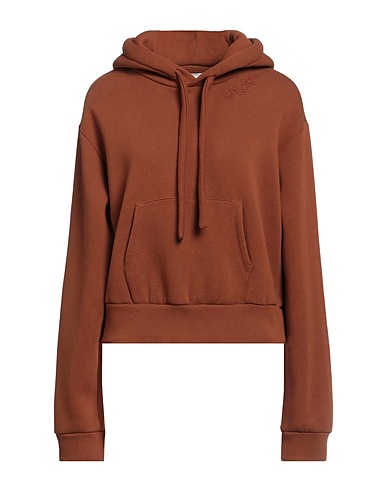 HAIKURE Hooded track jacket  Brown 75% Cotton, 25% Linen