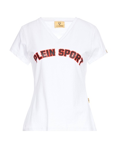PLEIN SPORT T-shirt White 96% Cotton, 4% Elastane