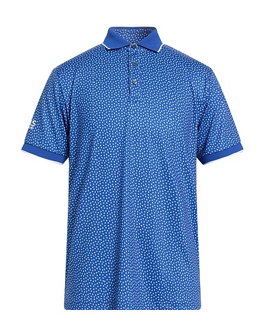 MICHAEL KORS MENS Polo shirt Bright blue 88% Polyester, 12% Elastane