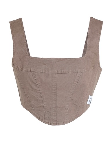 CALVIN KLEIN JEANS Bustier Khaki 98% Cotton, 2% Elastane