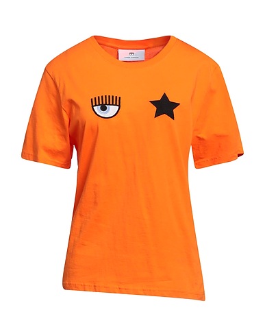 CHIARA FERRAGNI T-shirt Orange 100% Cotton