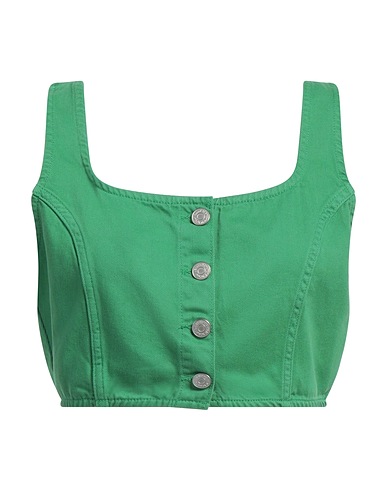 TOMMY JEANS Crop top Verde 100% Cotone organico