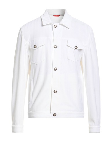 VIACARACCIOLO Camicia fantasia Bianco 68% Poliestere, 28% Viscosa, 4% Elastan