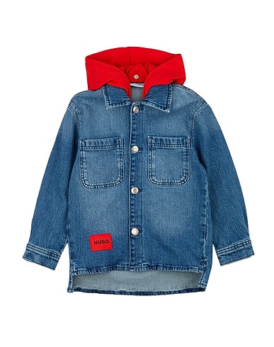 HUGO Denim jacket Blue 98% Cotton, 2% Elastane, Polyester