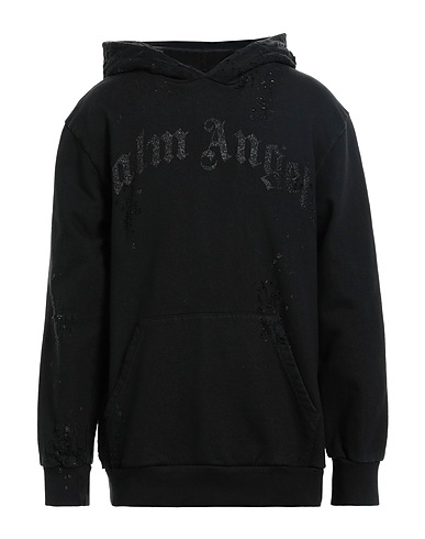 PALM ANGELS Sweatshirt Black 100% Cotton, Polyester, Polyurethane