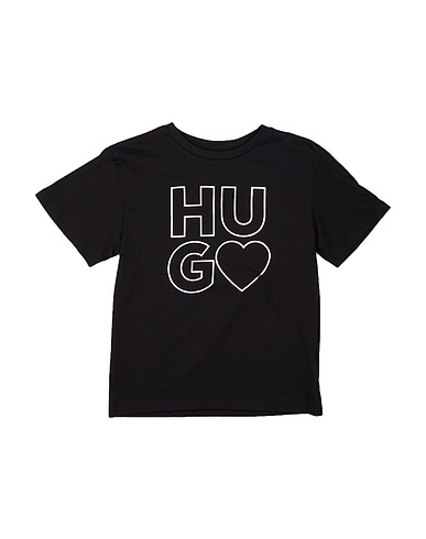 HUGO T-shirt Nero 95% Cotone, 5% Elastan