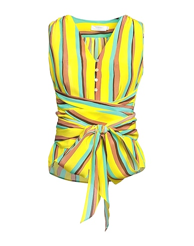 BARBA Napoli Camicia a righe Giallo 100% Seta