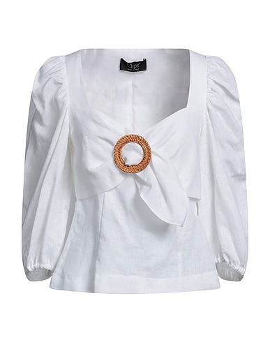 CLIPS Top Off white 100% Linen