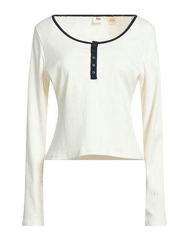 LEVI'S T-shirt Off white 57% Cotton, 36% Polyester, 7% Elastane