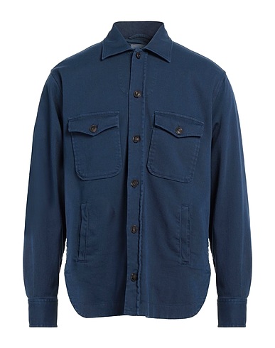 TINTORIA MATTEI 954 Hemden Marineblau 98% Baumwolle, 2% Elastan