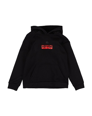 DOLCE&GABBANA Sweatshirt Black 100% Cotton, Polyurethane, Polyester, Brass, Viscose