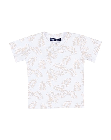 MANUELL & FRANK T-shirt White 90% Cotton, 10% Elastane