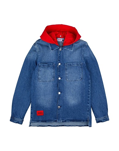 HUGO Denim jacket Blue 98% Cotton, 2% Elastane, Polyester