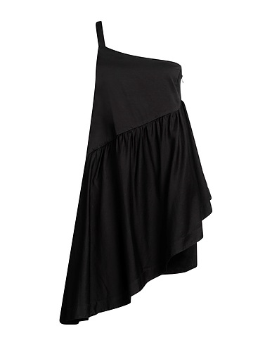 BARBA Napoli Short dress Black 55% Cotton, 45% Linen