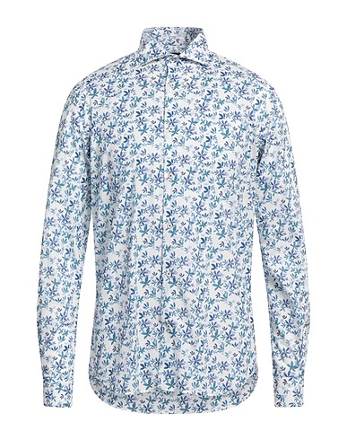 ANTONELLI Patterned shirt White 97% Cotton, 3% Elastane