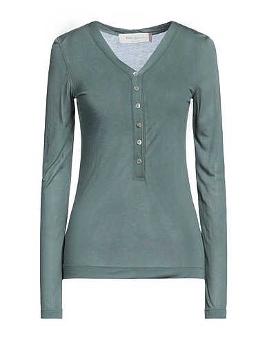 KATIA GIANNINI T-shirt Vert sauge 90% Modal, 10% Cachemire
