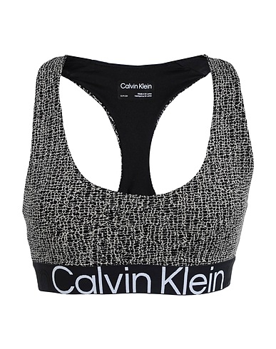 CALVIN KLEIN PERFORMANCE Top Khaki 73% Polyester, 27% Elastane