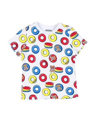 MOSCHINO TEEN T-shirt White 95% Cotton, 5% Elastane